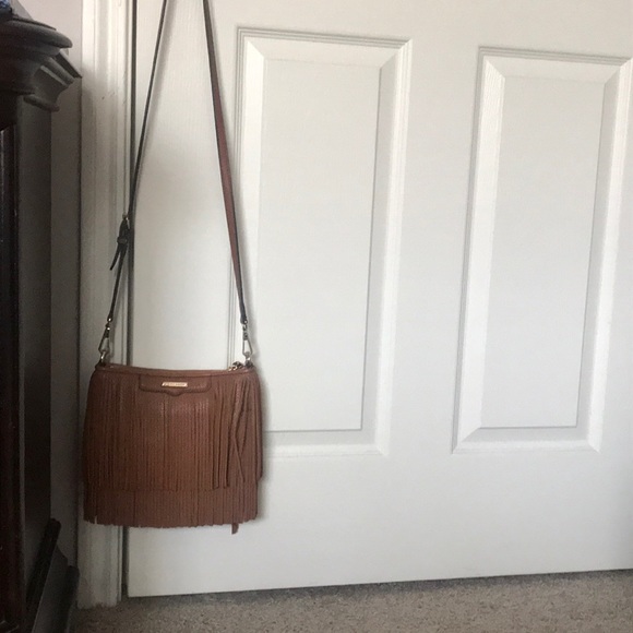 Rebecca Minkoff Handbags - Rebecca Minkoff Tan Leather Fringed Cross Body
